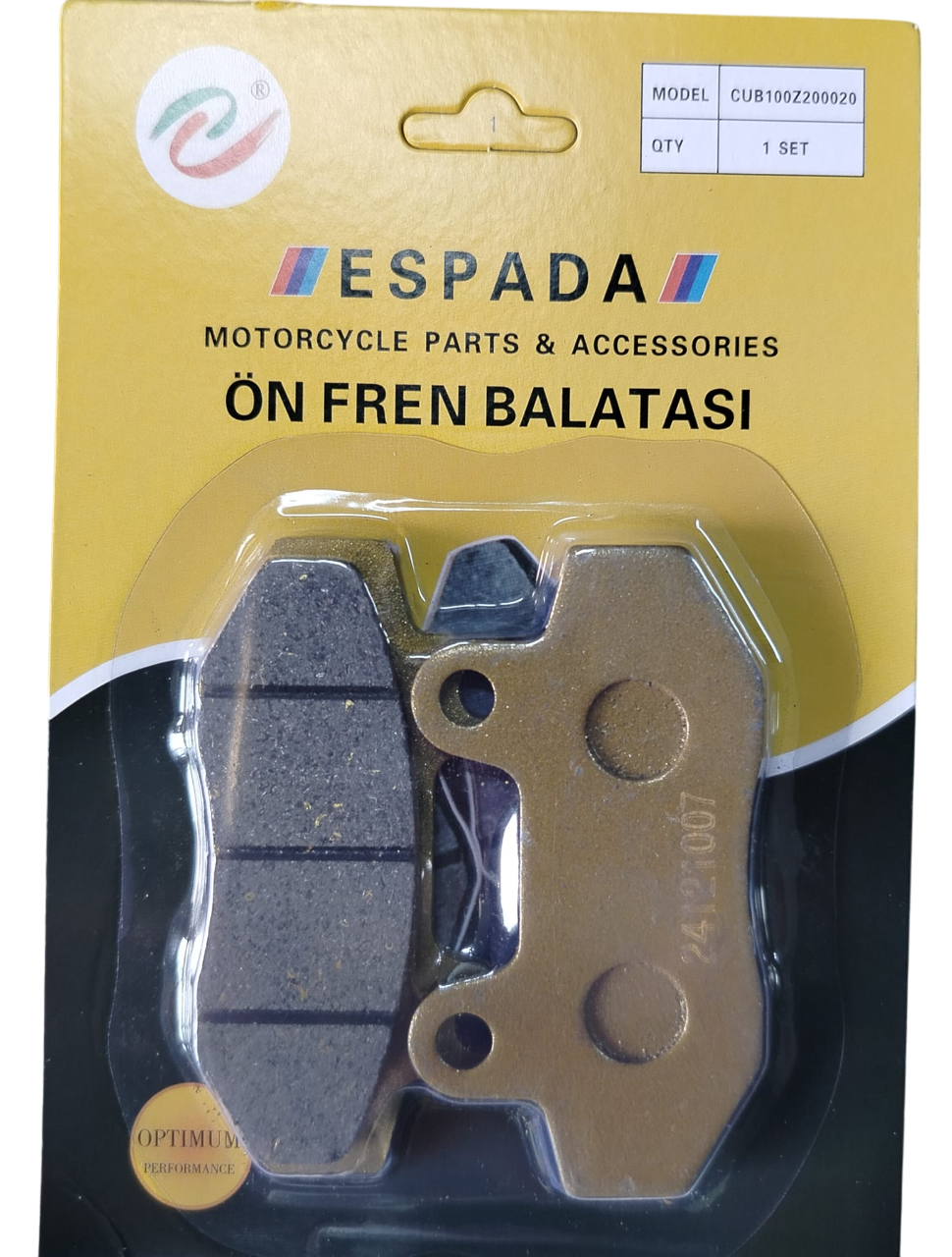 CUP 100 ÖN DİSK FREN BALATA